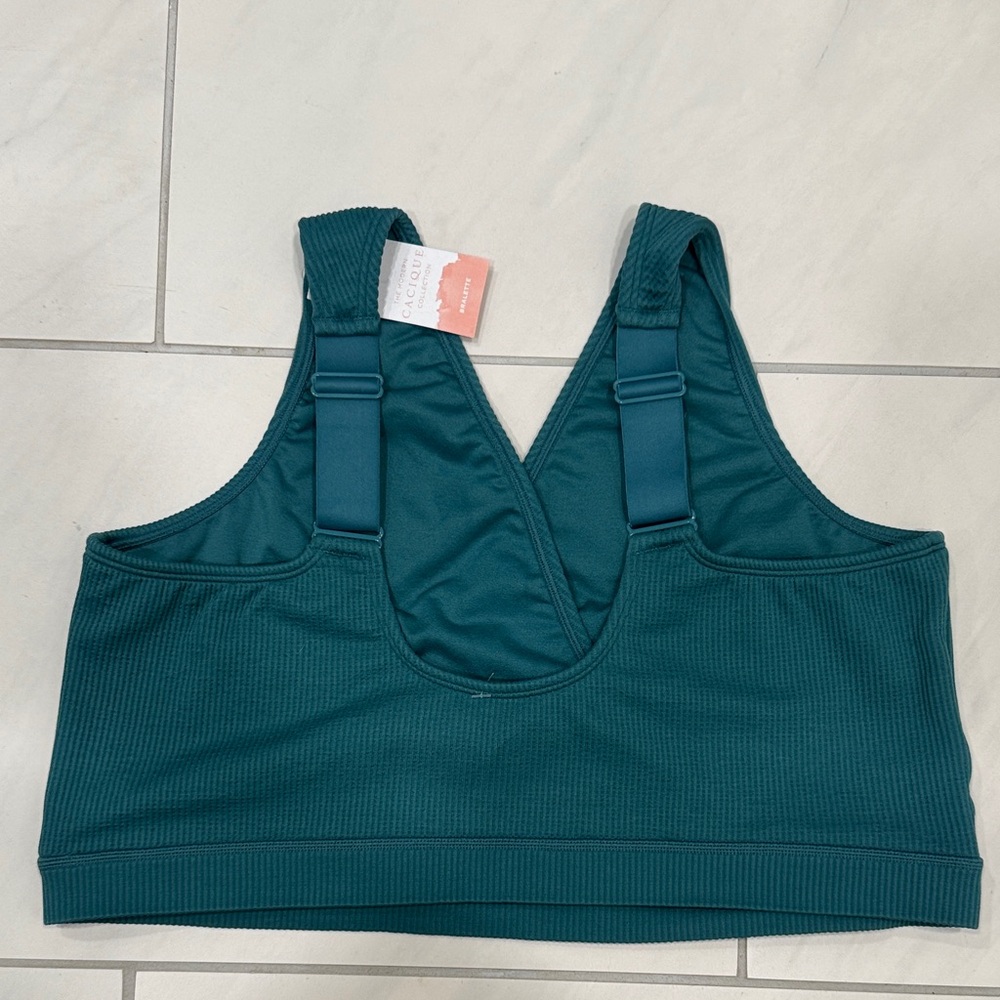 Cacique Deep Teal Sports Bra - Picture 3 of 3